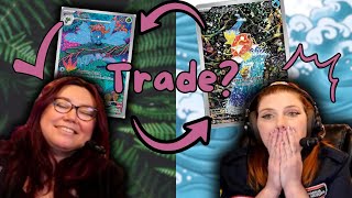 THE ULTIMATE POKEMON CARD TRADE! - Opening Paldea Evolved to get the Magikarp!
