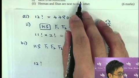 Herman Yeung - DSE Maths Core - nCr, nPr 排列與組合 Permutation & Combination - 13