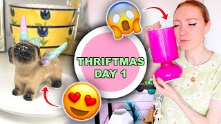 I WENT TO 12 THRIFT STORES IN 2 DAYS | MASSIVE THRIFT HAUL!!! THRIFTMAS DAY 1