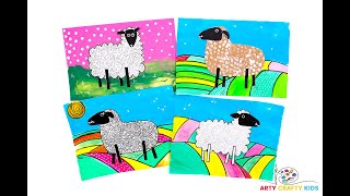 Abstract Sheep Art