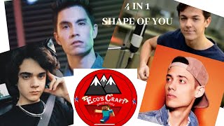 Ed Sheeran - Shape of you (cover by: Alexander Stewart, Leroy Sanchez, Jose Audisio, and Sam Tsui.)