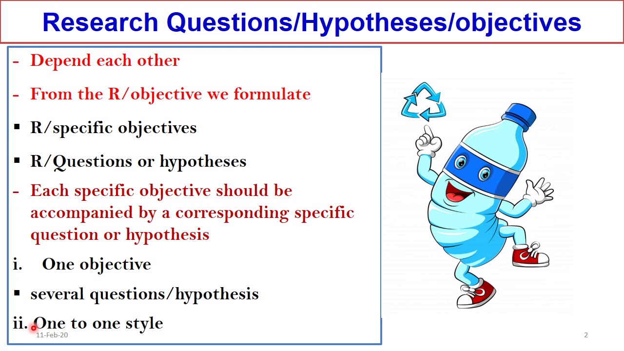 hypothesis question difference