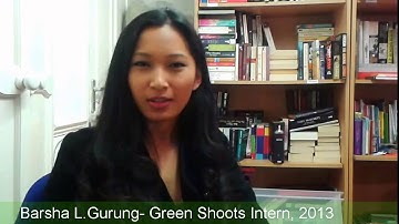 Barsha, Green Shoots Intern Feedback