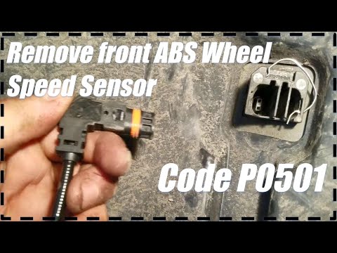 Remove Front ABS Wheel Speed Sensor Code P0501