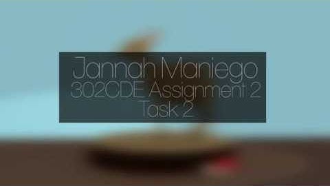 302CDE Assignment 2 Task 2 - Character Animation