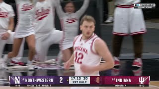 Tucker DeVries Gets the Triple vs. Northwestern | 2026 B1G Men's Basketball Tournament