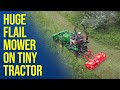 BE CAREFUL MOWING NEW LAND! FLAIL MOWER HITS HIDDEN OBJECTS!