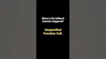 When is the fallback function triggered ? #blockchain #learnsolidity #blockchainexplained