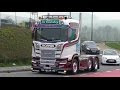 Truckshow Ciney 2017 with new Generation Scania V8, open pipes sound 4K UHD