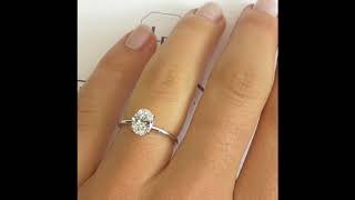 1 carat Oval Diamond Engagement Ring - YouTube