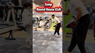 Precision &amp; Speed: Level 100 Jump Roundhouse Kick! 🚀🥋💥 #Karate #MartialArts #MawashiGeri