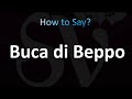 How to Pronounce Buca di Beppo (CORRECTLY!)