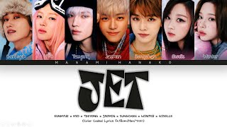 {VOSTFR} SMTOWN - JET (Eunhyuk, HYO, Taeyong, Jaemin, Sunghcan, Winter, Giselle) Color Coded Lyrics