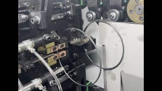 Automatic wire ring forming and intermediate frequency welding machine  4X4 square iron