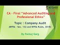 Final Audit - Company Audit (NFRA)