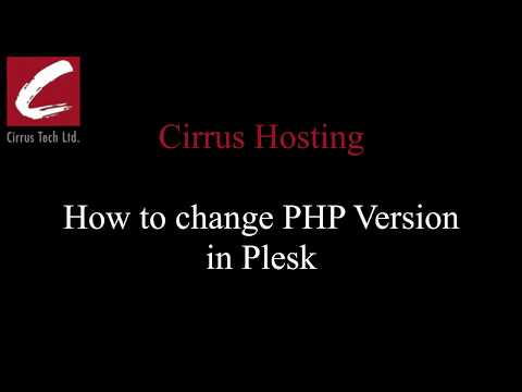 How do I change the PHP version in Plesk