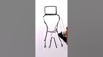 stickman to TITAN TV man upgrade speed drawing #shorts