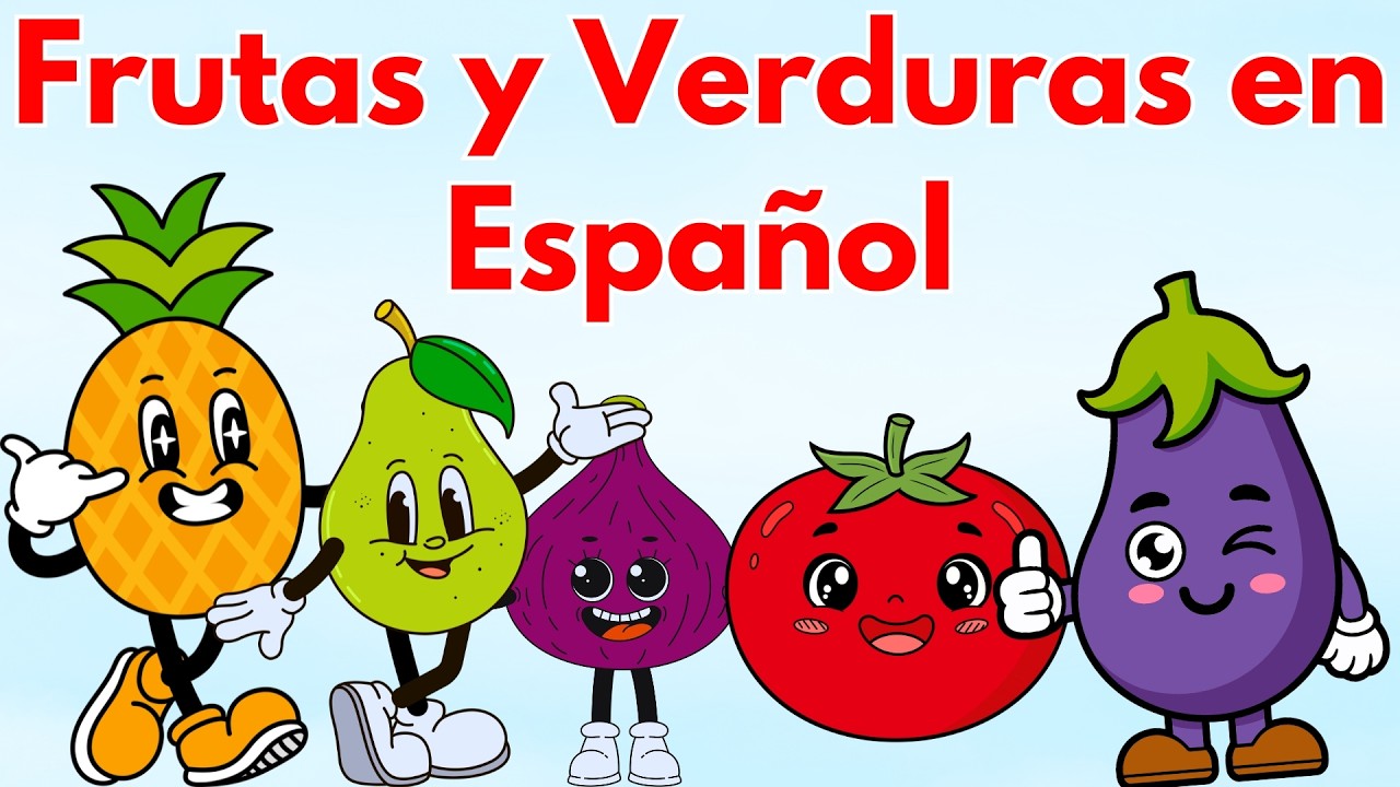 Aprender Frutas y Verduras en Español para Niños 🍎🥕 | Vocabulario Infantil + Juego Interactivo