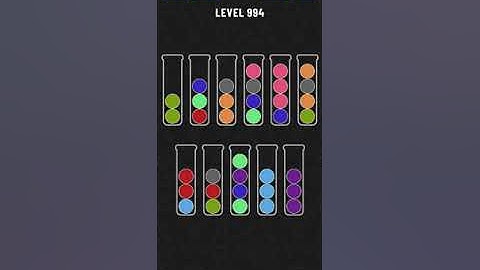 Ball sort puzzle level 994