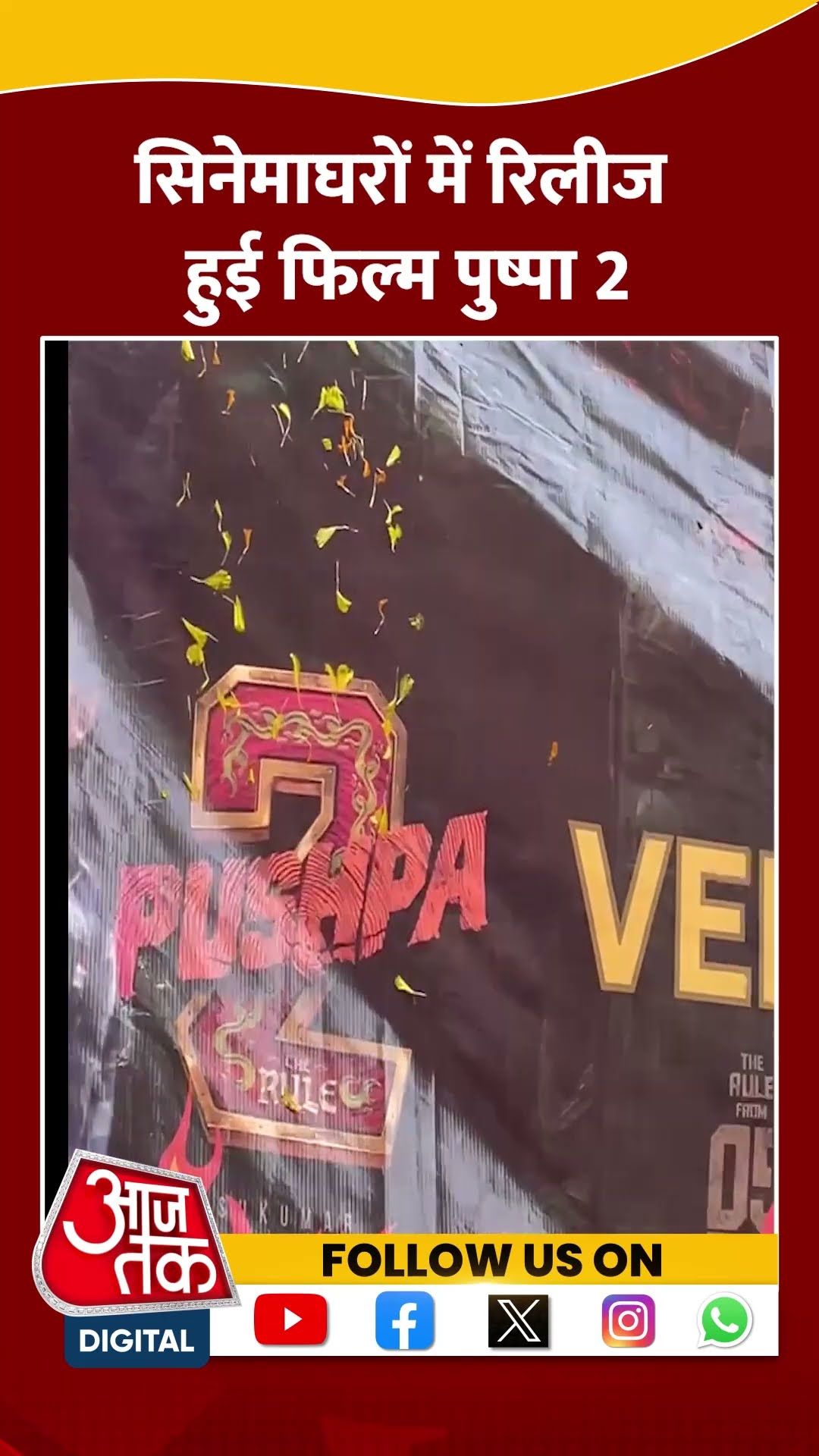 Allu Arjun और Rashmika Mandanna की फिल्म Pushpa 2  हुई रिलीज | #shorts #shortvideo #viralshorts