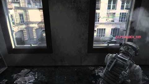 COD MW3: Semtex Stuck Throw From Another Building!