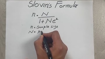 How to Use Slovin