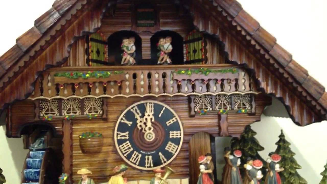 cuckoo clock with water wheel with real flowing water youtube