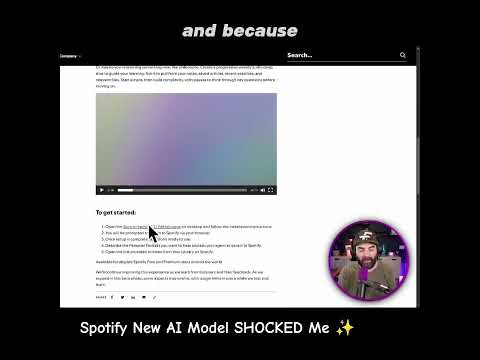 Spotify New AI Model SHOCKED Me ✨ #ai #spotify