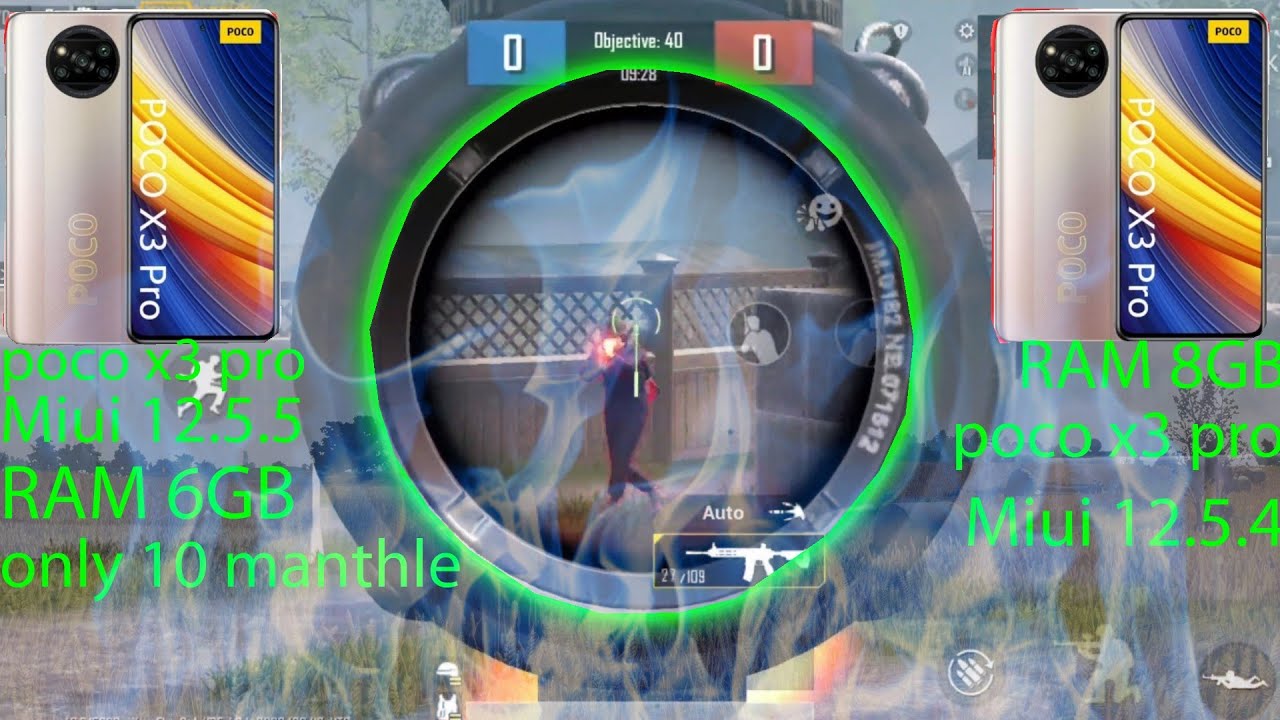 Poco X3 pro Vs symphony z33 pubg test new update 2022 MiUi 12.5.5 pubg mobile 1.8