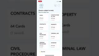 Bar Exam Flsh Card APP screenshot 1