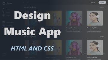 Design Music App using HTML and CSS | Spotify Clone