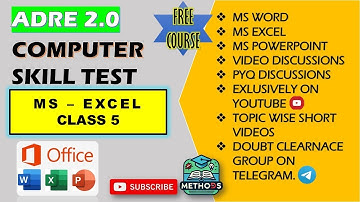 LESSON 5 / MS EXCEL / SALARY SLIP / ADRE 2.0 SKILL TEST