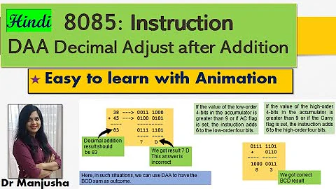 DAA instruction in 8085