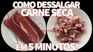How to Desalt Dry Meat in 5 Minutes! Easy and Very Practical!