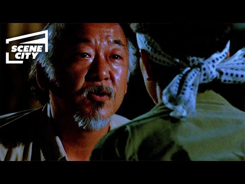 The Karate Kid: Wax On, Wax Off Training Scene (Pat Morita HD Clip)