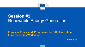 European Framework Programme for R&I - Innovation Fund Synergies Workshop