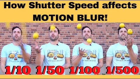 HOW SHUTTER SPEED AFFECTS MOTION BLUR!