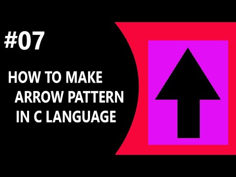 How to print arrow pattern in c language | pattern program