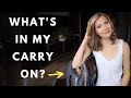 What's in my CARRY ON & How to Sleep on a Plane (FLIGHT HACKS)