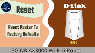 D-Link G530 5G AX3000 Wifi 6 router : How to Reset router to Factory Defaults