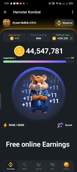 https://t.me/hamster_kombat_bot?start=kentId1317288047 Free crypto Airdrop Free online earning