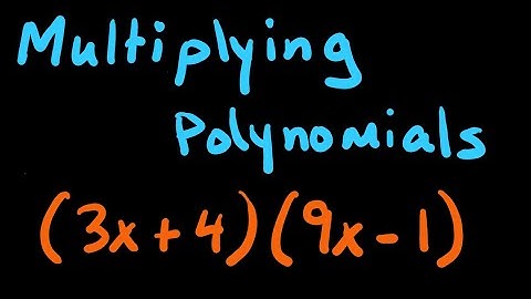 Multiplying Polynomials - The Easy Way!