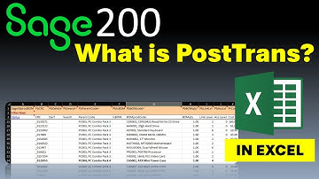 Sage 200 - PostTrans Importer for Excel - Overview of features