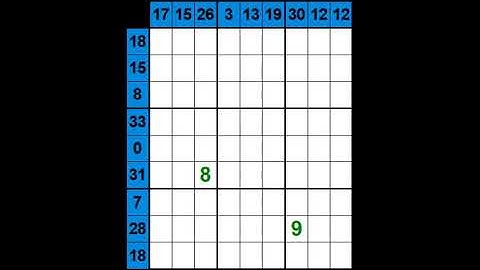 New Sandwich Sudoku (puzzle 18) / Between 1 & 9 Sudokus