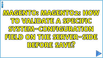 Magento2: How to validate a specific system-configuration field on the server-side before save?