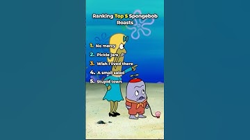 Ranking Top 5 Spongebob Roasts 🔥 #ranked #shorts #funny