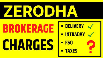 Zerodha Brokerage Charges | Zerodha Brokerage Calculator | Delivery Charges | F&O Charges