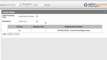 SellerExpress - Volusion Settings Screen