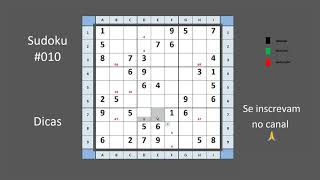 Resolvendo Sudoku #010 hard - difícil - dicas - puzzle - técnicas passo a passo - ナンプレ