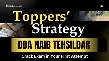 DDA Naib Tehsildar 2025 Strategy #dda #naibtehsildar #ddanaibtehsildarpreparation | Nishant eAcademy